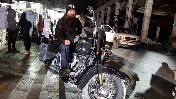 Marcin na motocyklu